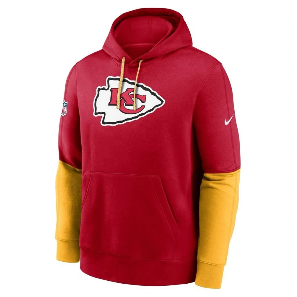 NIKE CLUB HOODIE TEAM ISSUE KANSAS CITY CHIEFS - Picture 4 of 5